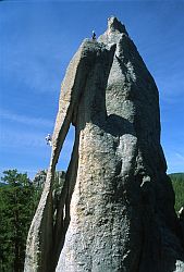 NeedleRappel - Rappelling off the Eye of the Needles, South Dakota
[ Click to download the free wallpaper version of this image ]