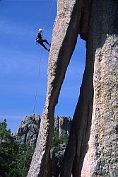 NeedlesEyeRappel - Rappelling the Needle's eye, South Dakota
[ Click to go to the page where that image comes from ]