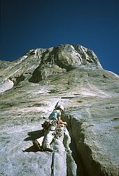 SalatheFreeBlast - Free Blast (lower part of the Salathé Wall). Salathé Wall, El Capitan, Yosemite, California, 2003
[ Click to go to the page where that image comes from ]