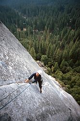 SerenityCrackPitch2Jenny - Jenny on Pitch two of Serenity Crack. Yosemite, California, 2003
[ Click to go to the page where that image comes from ]