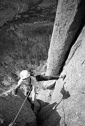 BW_WeisnerMid2 - Weisner route, Devil's Tower, Wyoming, 2002