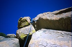 CochisePinnacle - Reaching Pinnacle at Cochise Stronghold (Arizona), USA, 2003