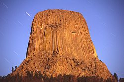 DevilTowerMoonLight - Devil's Tower in the moonlight, Wyoming, 2002
[ Click to download the free wallpaper version of this image ]