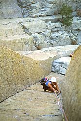 ElMatadorLayback - Layback on El Matador, Devil's Tower, Wyoming