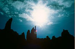 FisherTowersBacklit - Fisher Towers, Moab, Utah