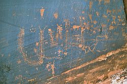 ManyPictograms - Anasazie pictographs, Indian Creek, Utah