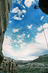 RappelPerspective - Rappel, Indian Creek, Utah