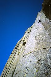 WaltBailey2 - Climbing Walt Bailey Memorial, Devil's Tower, Wyoming, 2002