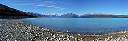 20051224_MtCookLake_Pano_ - Panorama of Mt Cook from lake Pukaki, NZ.