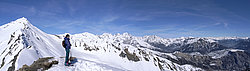20060404_TeteDesRaisins_HPano - Panorama from the summit of the Tete des Raisin, Oisans.
[ Click to go to the page where that image comes from ]