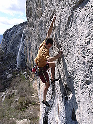 20060509_0011370_Vincent - Rock climbing at Ceuse, France.