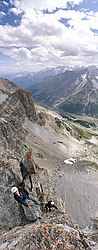 20060720-TourTermierToninoD-VPano - Climbing at the Termier tower, Cerces.
[ Click to go to the page where that image comes from ]