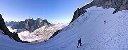 20060811-0828-GlacierSuperieurDesCavalesPano_ - Upper Clos des Cavales glacier.