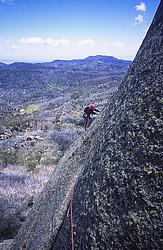 HumpInitiatorTraverse - The traverse on the middle pitch of the Initiator, Mt Buffalo, OZ.
[ Click to go to the page where that image comes from ]