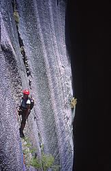 MtBuffaloGorgeTraverse - Climbing inside the Gorge, on dark rock taking as much sun as a frying pan, OZ.
[ Click to go to the page where that image comes from ]