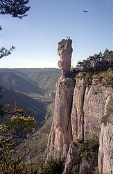 TarnJonte03 - The Jonte tower in the Tarn valley, France.