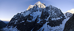 20070507-PelvouxPano_ - Early morning light on Mt Pelvoux, Ecrins NP.
[ Click to go to the page where that image comes from ]