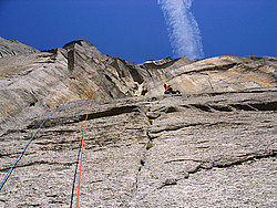 20070909-132410_Caporal - A view of the slab leading into the rattlesnake, val d'Orco.
[ Click to go to the page where that image comes from ]