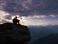 20070923-182547_CroixDesTetes - Evening on the summit of the Croix des Tetes.
[ Click to download the free wallpaper version of this image ]