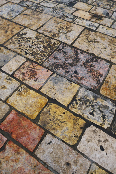 [20111117_074443_WailingWall.jpg]
Colorful pavement of the plaza facing the western wall. The recent rain helped make the colors more visible.