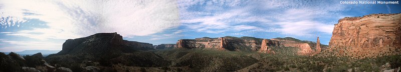 Panorama of Colorado National Monument, 2002