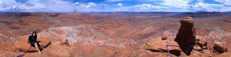 Panorama from the summit of the South Six Shooter, Utah, 2001