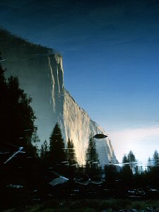 El Capitan reflected in the Merced River