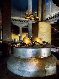 Kitchen of a buddhist temple