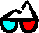 3D anaglyph glasses