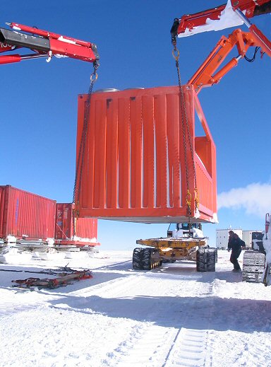 [ContainerUnloading.jpg]
Unloading a container off a sled after the arrival of the Traverse.