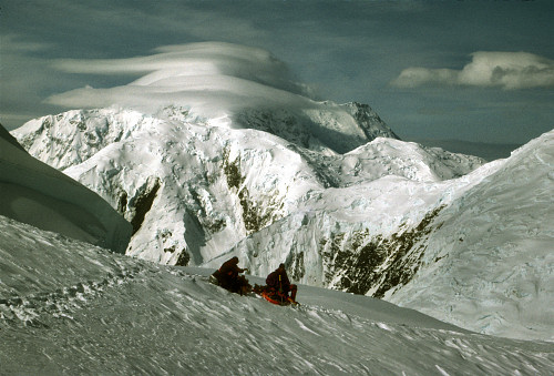 [WindyCorner.jpg]
Climbers taking a rest on their way up windy corner.