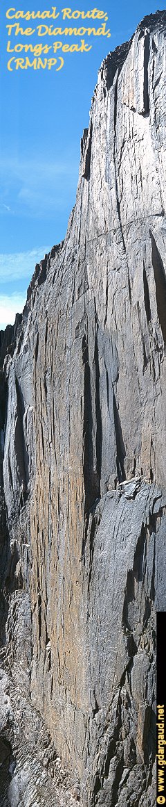 [CasualRouteVPano.jpg]
Vertical panorama of the Casual Route on the Diamond, Longs Peak, RMNP