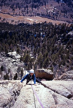 [JennyLumpyRidge.jpg]
Jenny climbing up Lumpy Ridge, Rocky Mountain National Park.