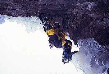 [LochValeOverhang.jpg]
Trey on an ice overhang, Loch Vale, Rocky Mountain National Park