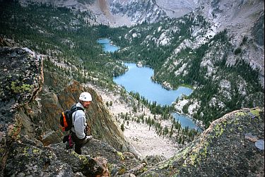 [ElephantSummit.jpg]
Brad on the descent from Elephant Perch with view on lakes.