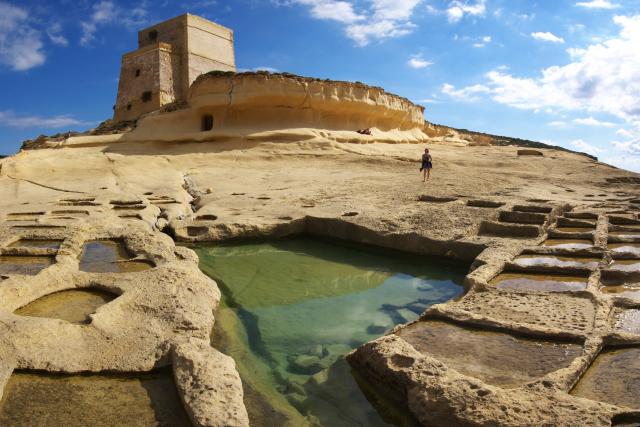 [20101030_115348_GozoSaltPano_.jpg]
Ras il-Bajda tower and the salines at the base. Artifacts from ages past.