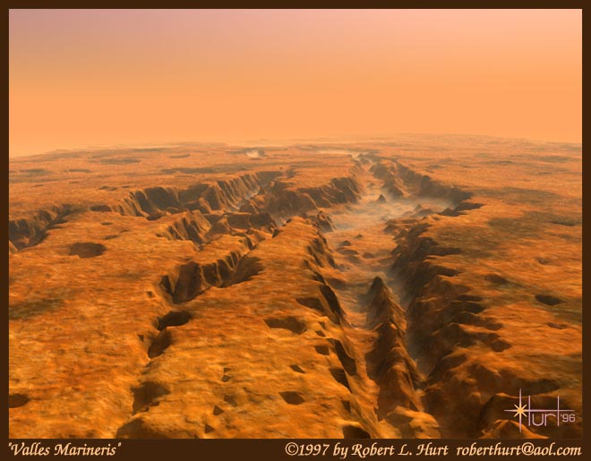 [VallesMarineris.jpg]
Aerial view of Valles Marineris (© 1997 Robert Hurt, used with permission).