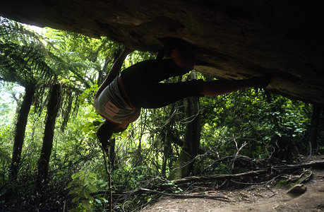 [PayneFordBouldering.jpg]
Bouldering a horizontal roof at Payne's Ford.