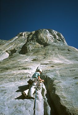 [SalatheFreeBlast.jpg]
Just before starting on the hard and slippery 5.11 slabs.