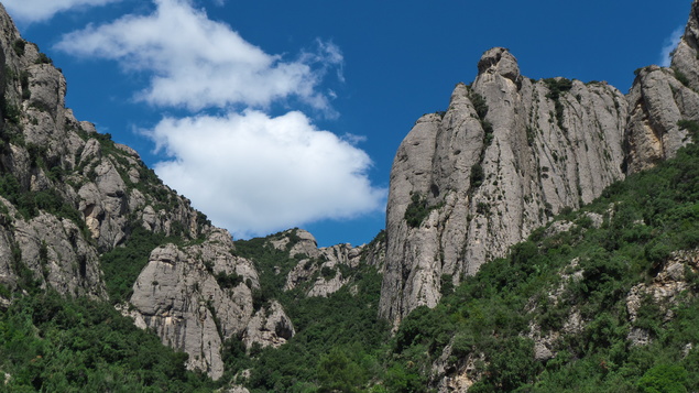 [20130430_133508_Montserrat.jpg]
Some of the conglomerate pillars of Montserrat.