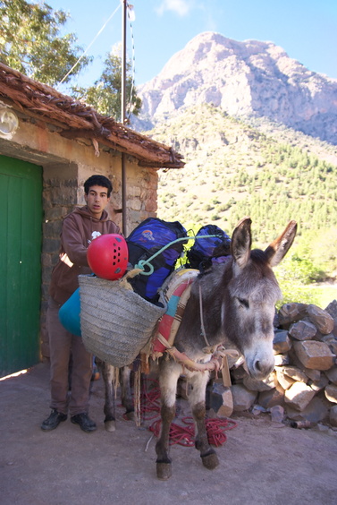 [20120430_102748_ZaouiaTaghia.jpg]
Ismael getting the donkey ready for the trip from Zaouia to Taghia.