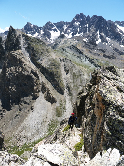 [20110715_133057_PierreAndre_MarmottesGivrees.jpg]
Summit of the Pierre Andre peak with the Chambeyron in the distance.
