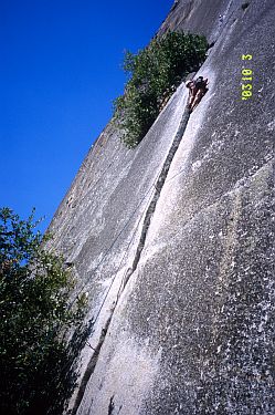 [ReedsPinnacleJennyHigh.jpg]
Jenny leading the 1st pitch of Reed's Pinnacle Direct (5.10).