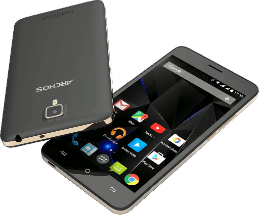 [Archos.gif]
A view of the home screen of the Archos 50d Oxygen android phone.