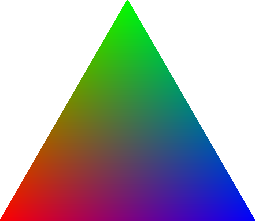RGB scaling between 3 colors