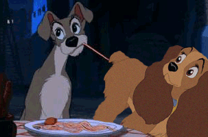[DogSpaghetti.gif]
The real scene from Lady and the Tramp...