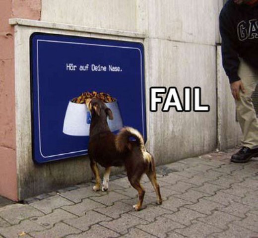 [FailDogfood.jpg]
Failed dog or advertisement success ?