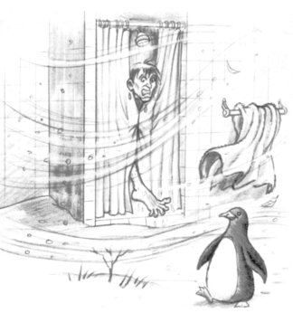 [PenguinShower.jpg]
Taking a shower in Antarctica