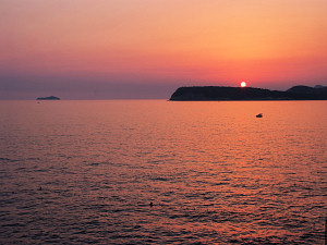 Sunset above the Mediterranean