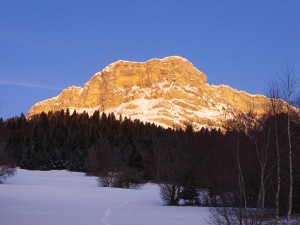 East face of Pk St Michel in winter